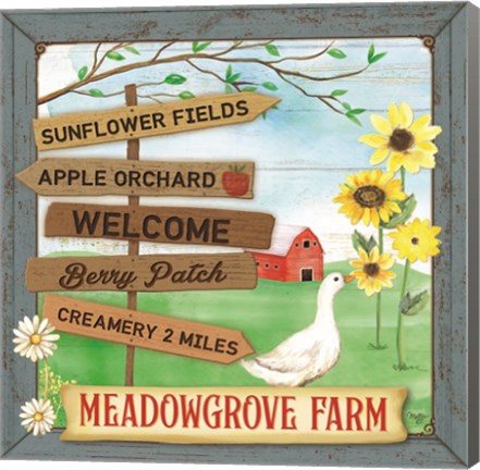 Framed Meadowgrove Farm Print