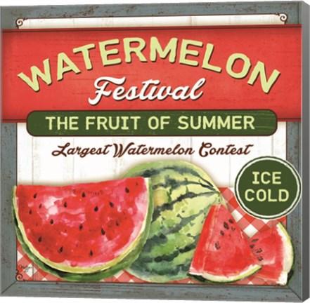 Framed Watermelon Festival Print