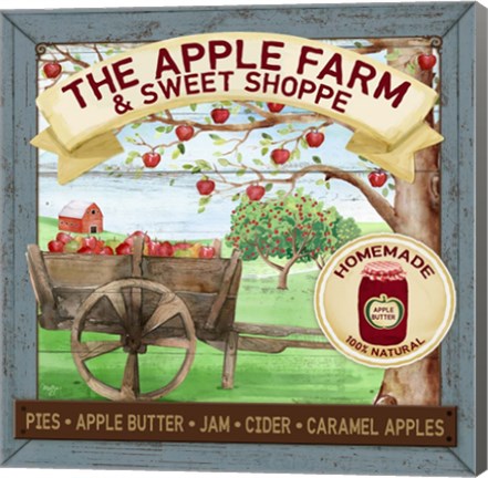 Framed Apple Farm &amp; Sweet Shoppe Print