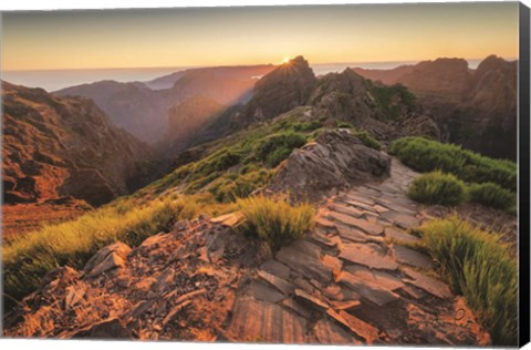 Framed Mountains of Madeira Print