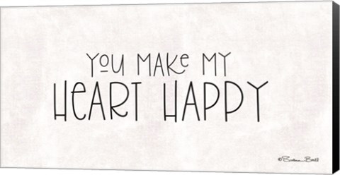 Framed You Make My Heart Happy Print