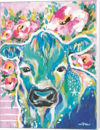 Framed My Cow Star Print