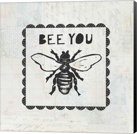 Framed Bee Stamp Bee You Print