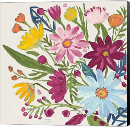 Framed Vintage Floral III v2 Print