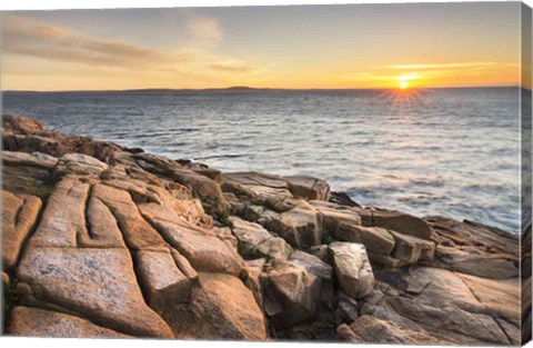 Framed Acadia Sunrise Print