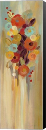 Framed Tall Autumn Flowers II Print