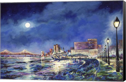 Framed New Orleans Riverfront Print