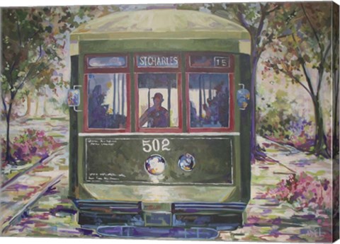 Framed New Orleans Streetcar Print
