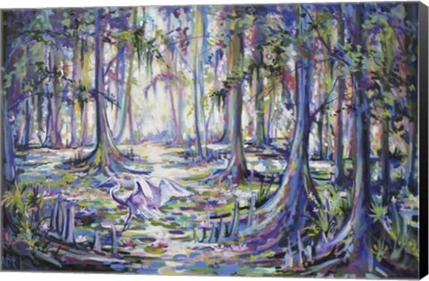 Framed Swamp Bird Print
