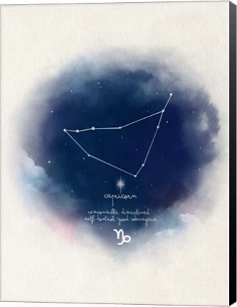 Framed Capricorn Print