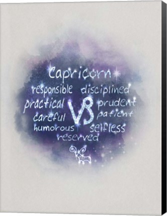 Framed Starlight Astology Cap Print