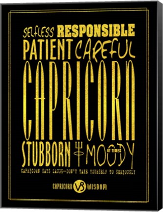 Framed Capricorn Print