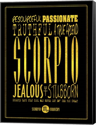 Framed Scorpio Print