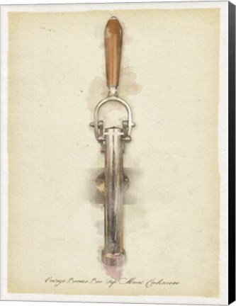 Framed Late 1800s Drinking Device Print