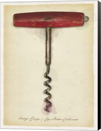 Framed Red Wood Handle CS Print