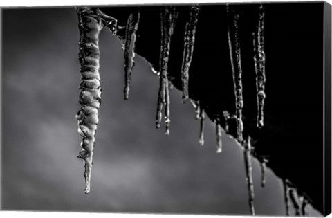 Framed Icicles 01 Print