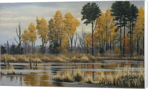 Framed Autumn at Prime Hook Print