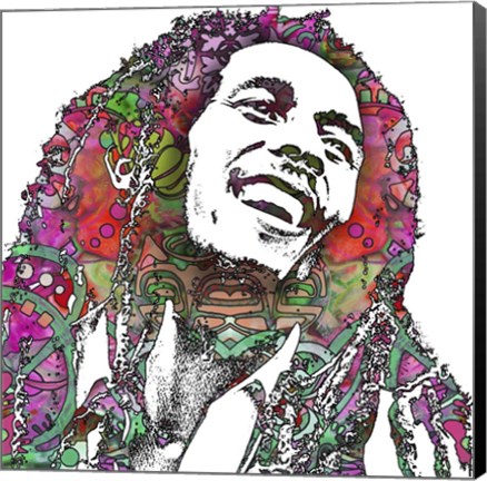 Framed Bob Marley 3 Print