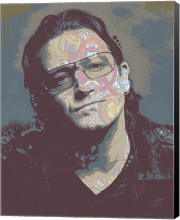 Framed Bono 1 Print