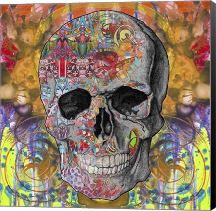 Framed Smile Skull Print
