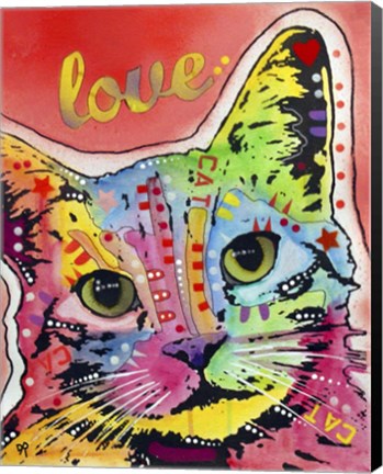 Framed TiltCat Love Print