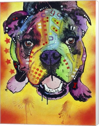 Framed Baby Bulldog Print