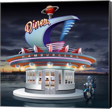 Framed Diner Print
