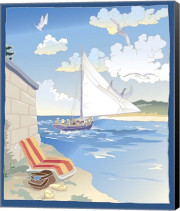 Framed Down by the Bay Print