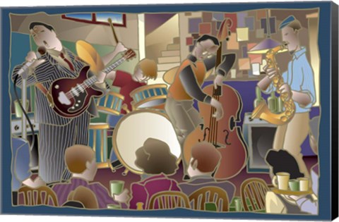 Framed Jazzband 2 Print