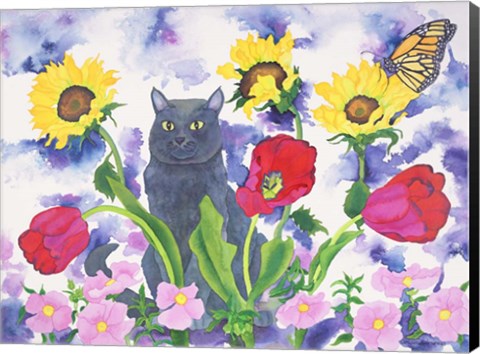 Framed Russian Blue Print