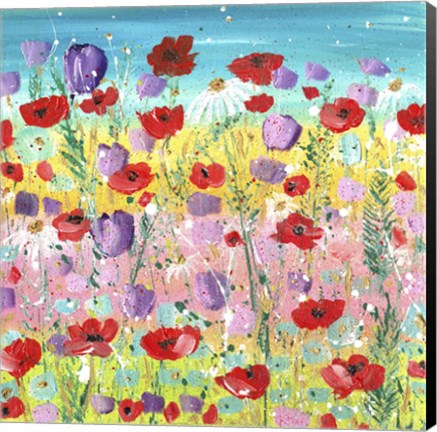 Framed Lilacs And Poppies Print