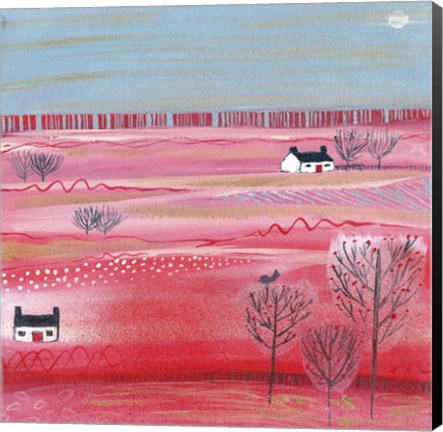 Framed Calmness Of Summer In Scotland Print