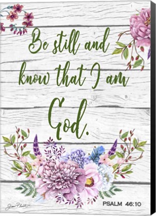Framed Garden Florals Bible Verse A Print