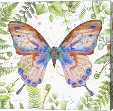 Framed Botanical Butterfly Beauty 5 Print