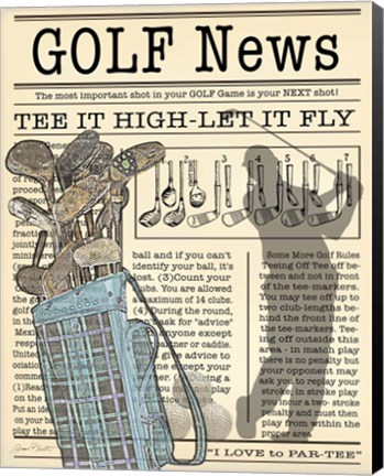 Framed Golf News 1 Print