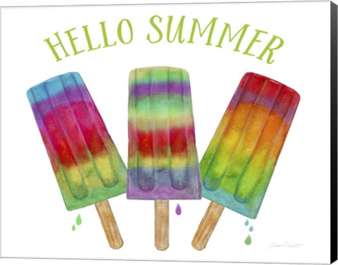 Framed Hello Summer 1 Print