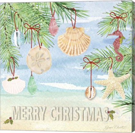 Framed Coastal Christmas E Print