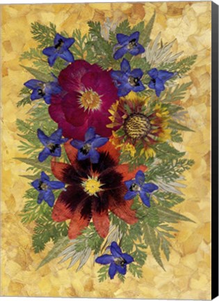 Framed Flower Fantasy 5 Print