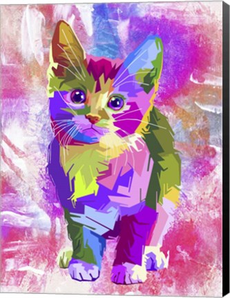 Framed Digital Kitten Print