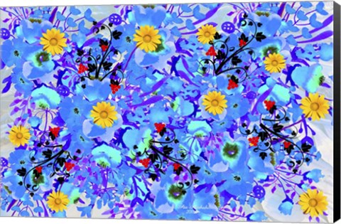 Framed Garden Of Colors Print