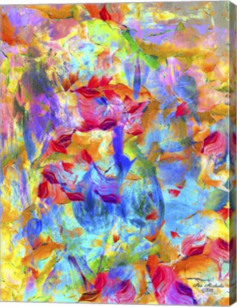 Framed Sea Of Colors 3 Print