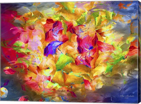 Framed Sea Of Colors Print