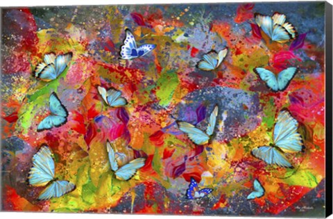 Framed Butterflies Are Colorful Print