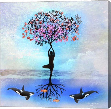 Framed Mother Nature And Us Print