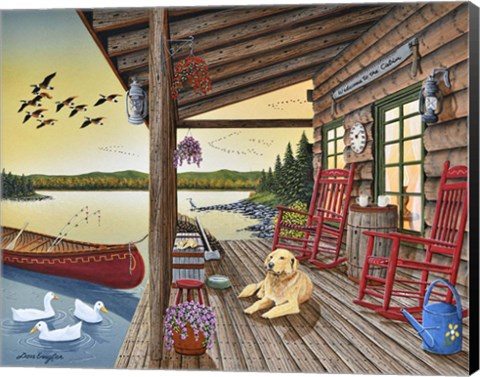 Framed Welcome to the Cabin Print