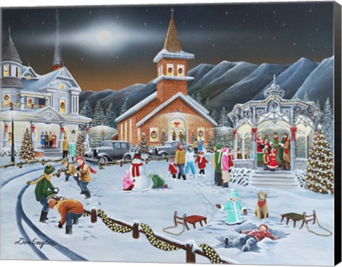 Framed Christmas Eve Print
