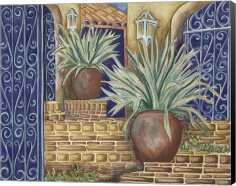 Framed California Pots Agave Print