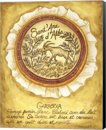 Framed Cheese Garrotxa Print