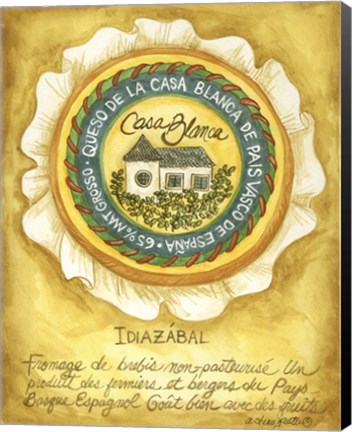 Framed Cheese Idiazabal Print