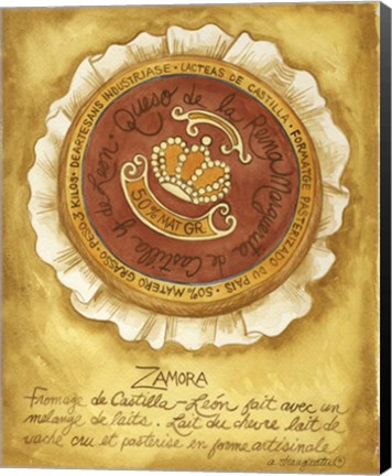 Framed Cheese Zamora Print
